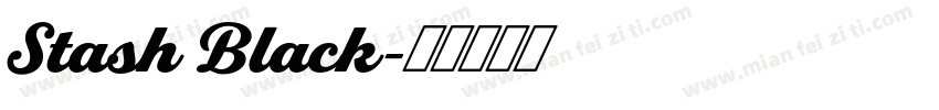 Stash Black字体转换